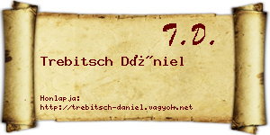 Trebitsch Dániel névjegykártya